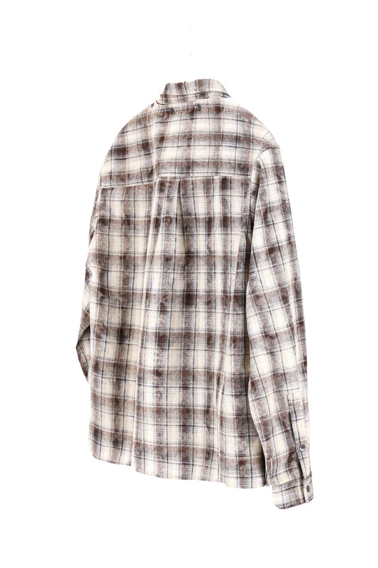 DUAL-CHECK SHIRT FADE BROWN