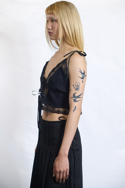 LACE TIE TOP