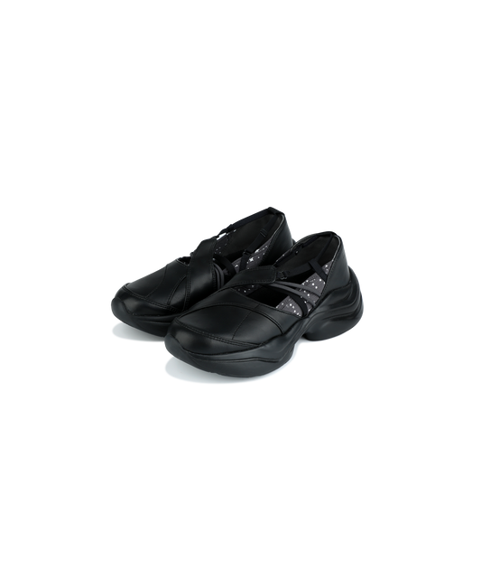 STRAP TOE SNEAKERS BLACK