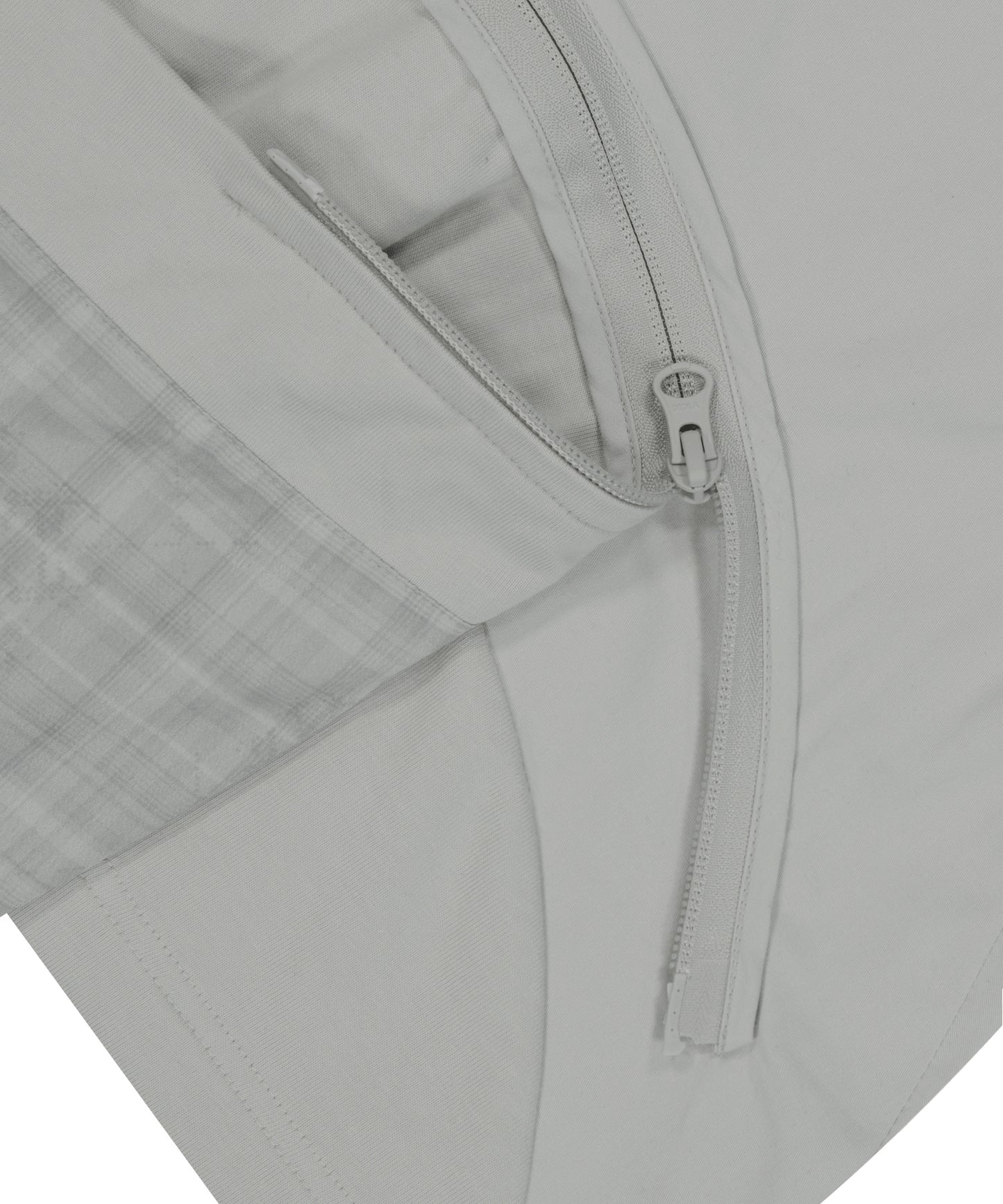MULTI-PANEL PLEATS SKIRT WARM GREY