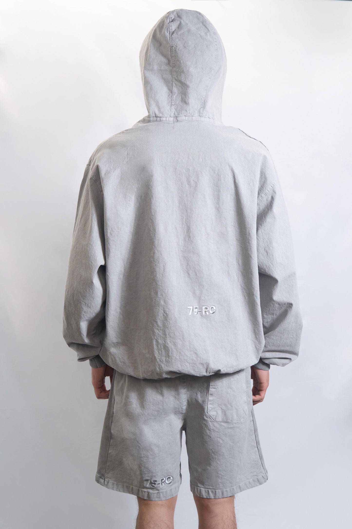 GARMENT DYED HOODIE WASHED STONE
