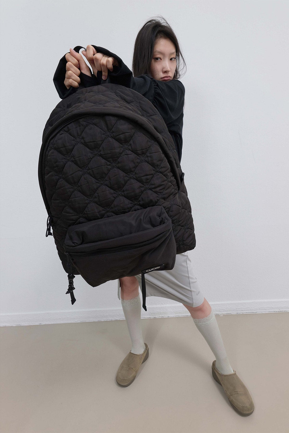 STARQUILT PADDED BACKPACK XL - BLACK