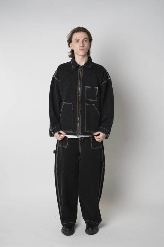 CONTRAST STITCH PANTS