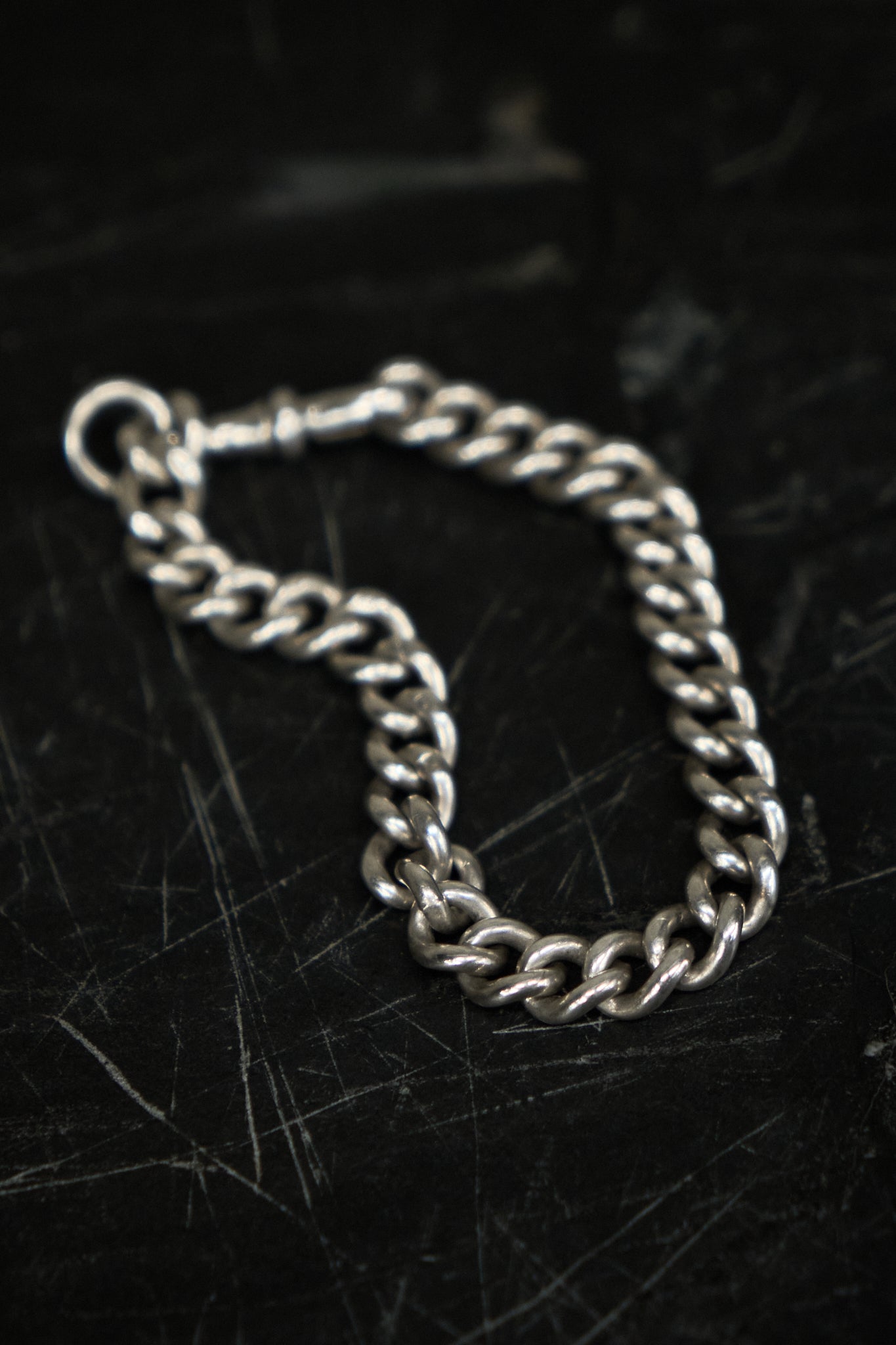 ALBERT CLASP CHAIN BRACELET — STERLING SILVER 925 (26G)