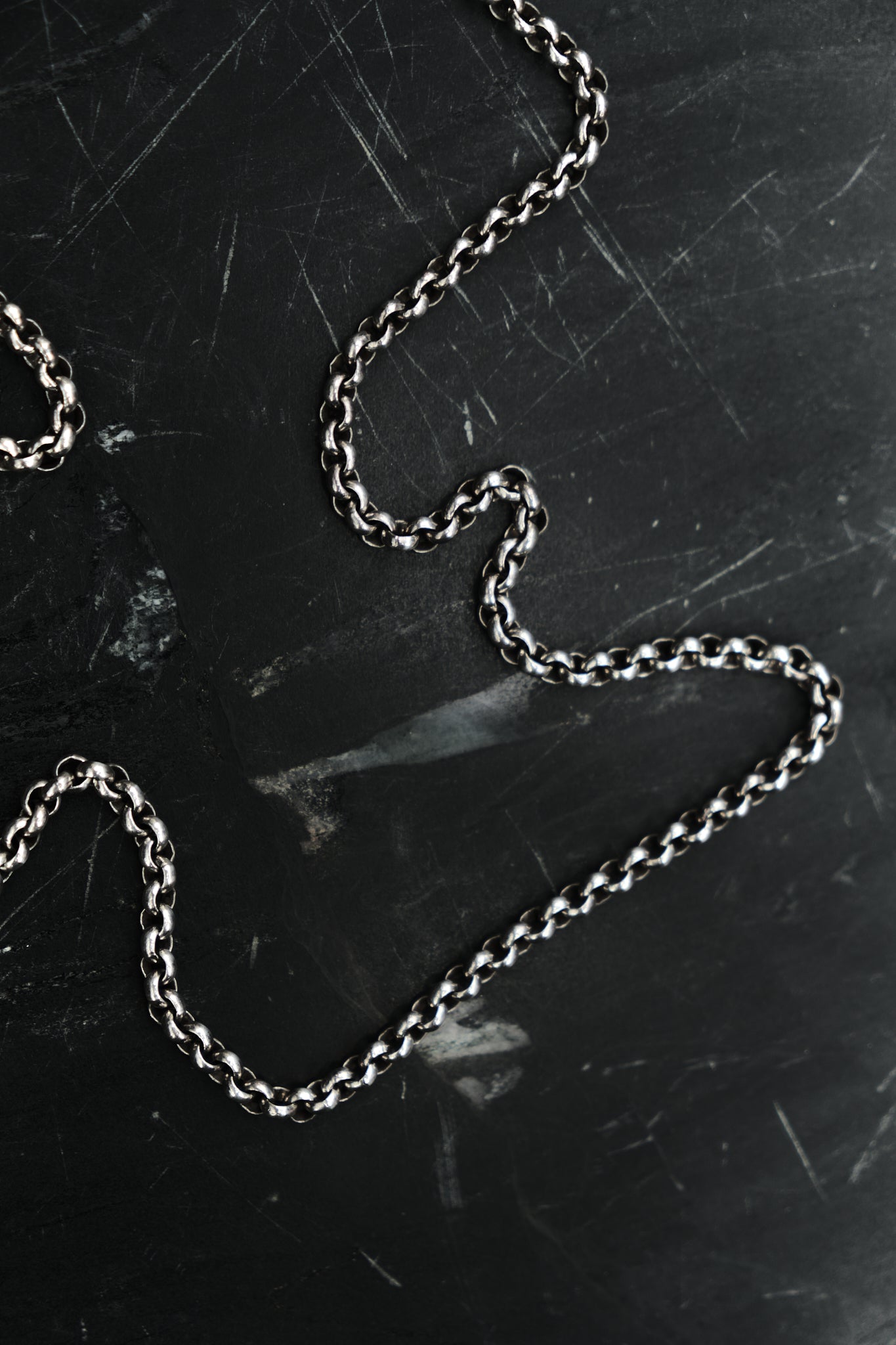 EXTRA LONG ALBERT CLASP CHAIN — STERLING SILVER 925 (37G)