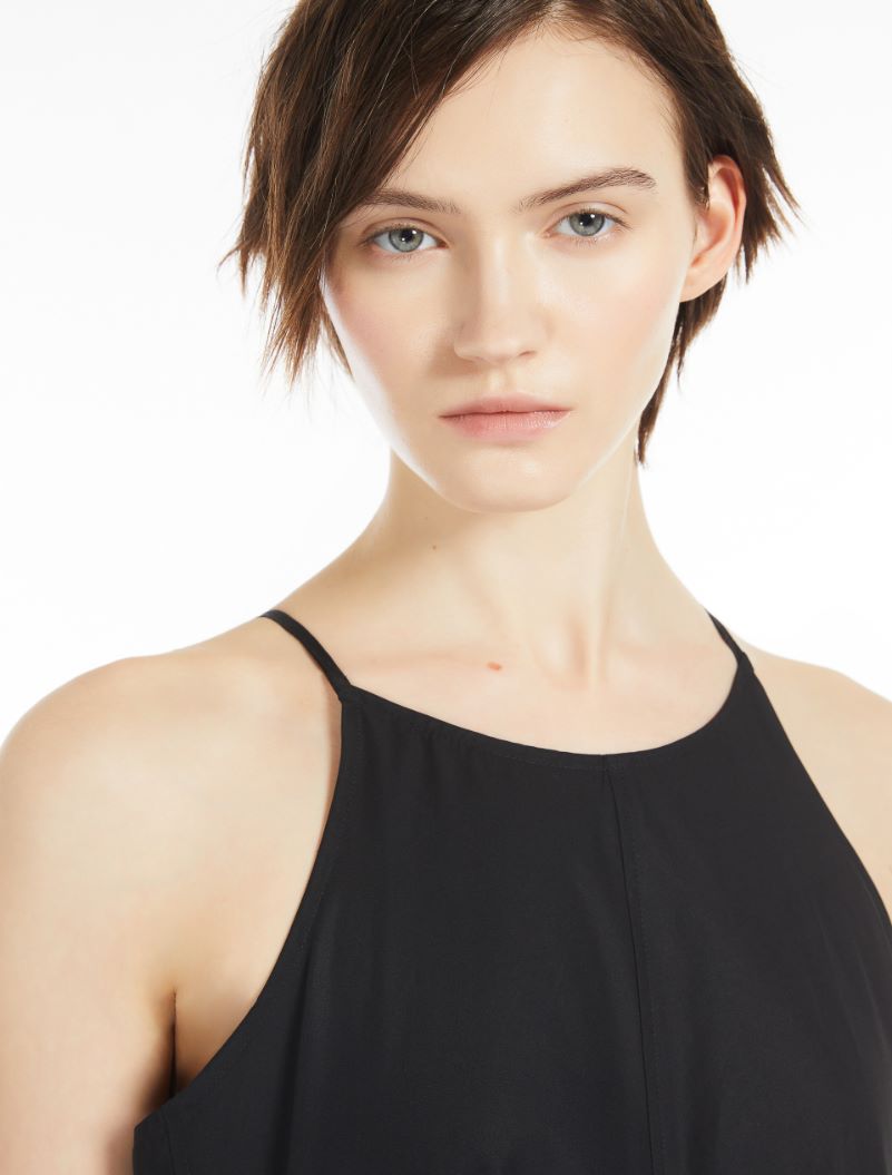 SPORTMAX LONG POPLIN DRESS