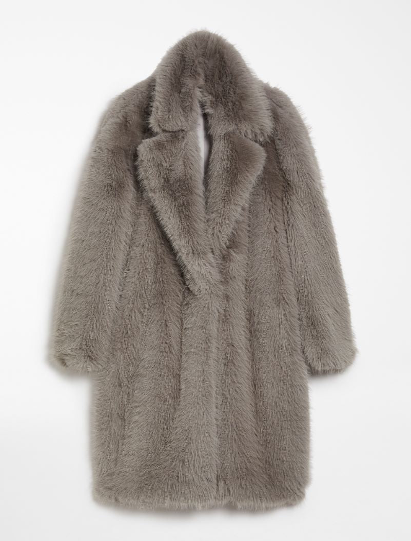 SPORTMAX FAUX FUR COAT