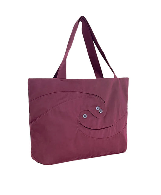 SPIRAL TOTE BAG CORDOVAN RED