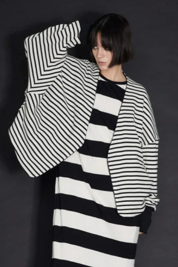 REVERSIBLE JERSEY CARDIGAN