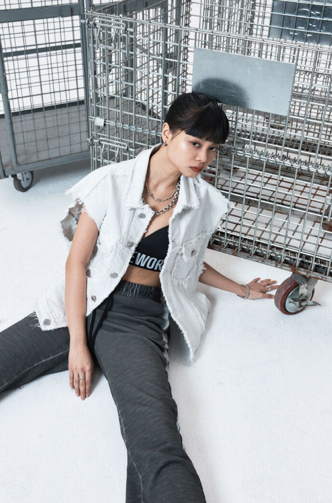 DENIM LOGO VEST