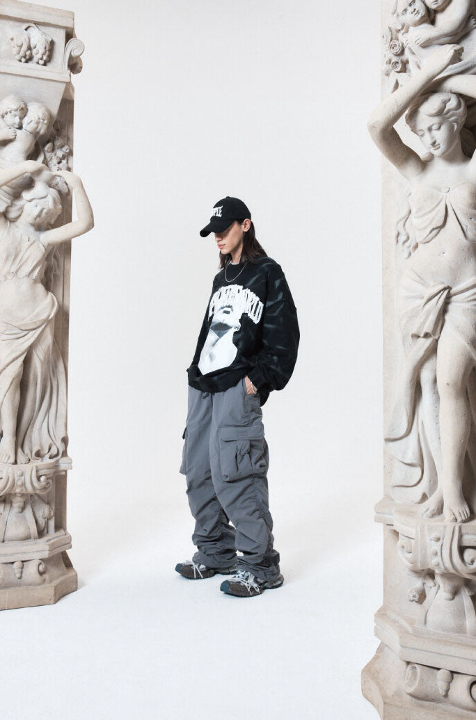 PADDING POCKET PANTS GREY