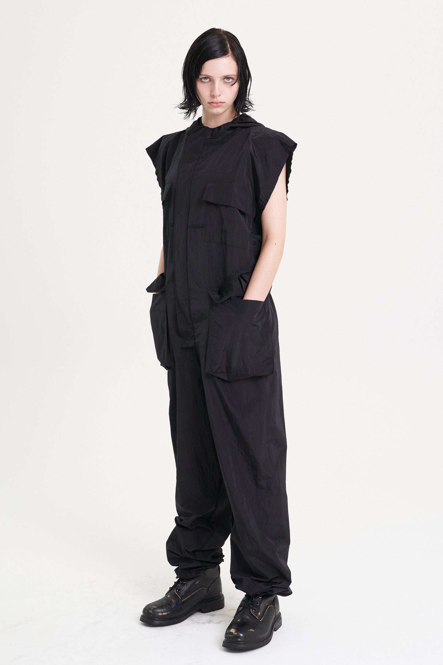 SHORT SLEEVE INSIDE OUT OVERALL