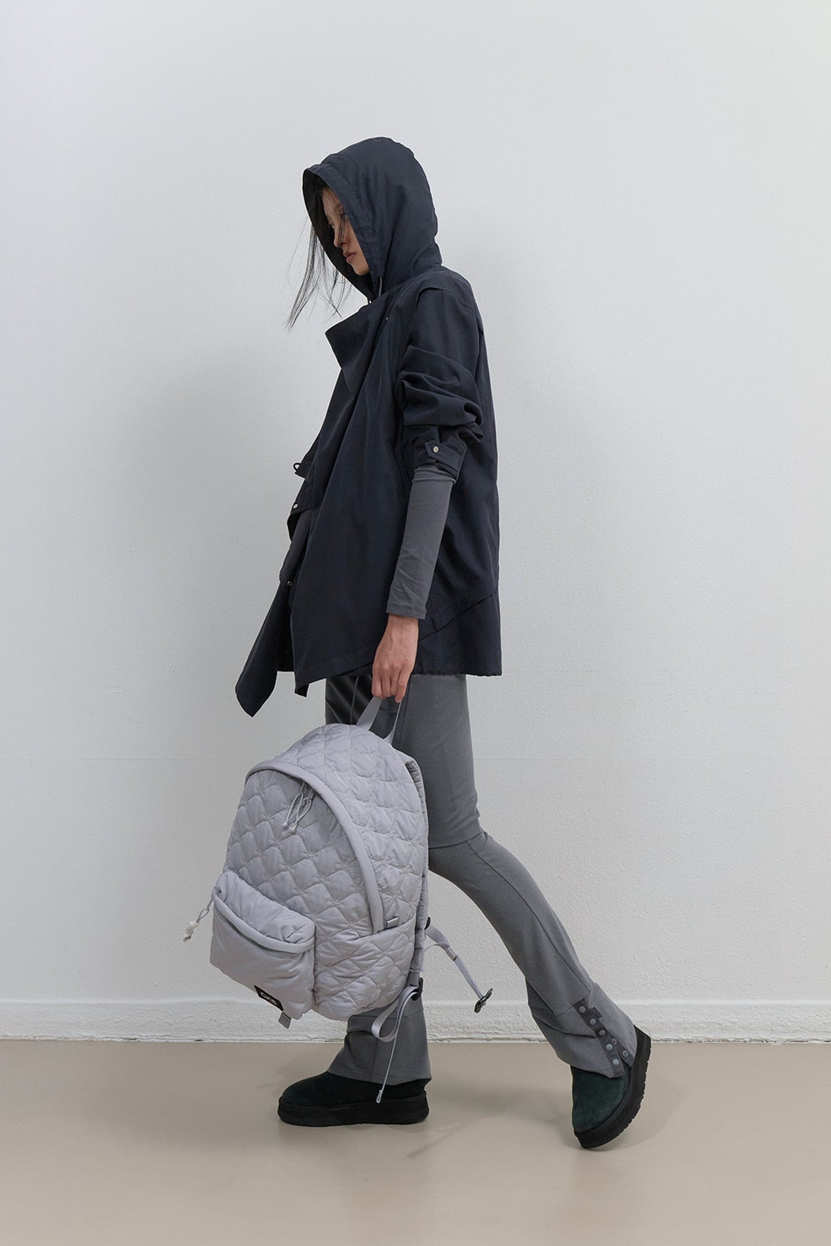 STARQUILT PADDED BACKPACK XL - GREY