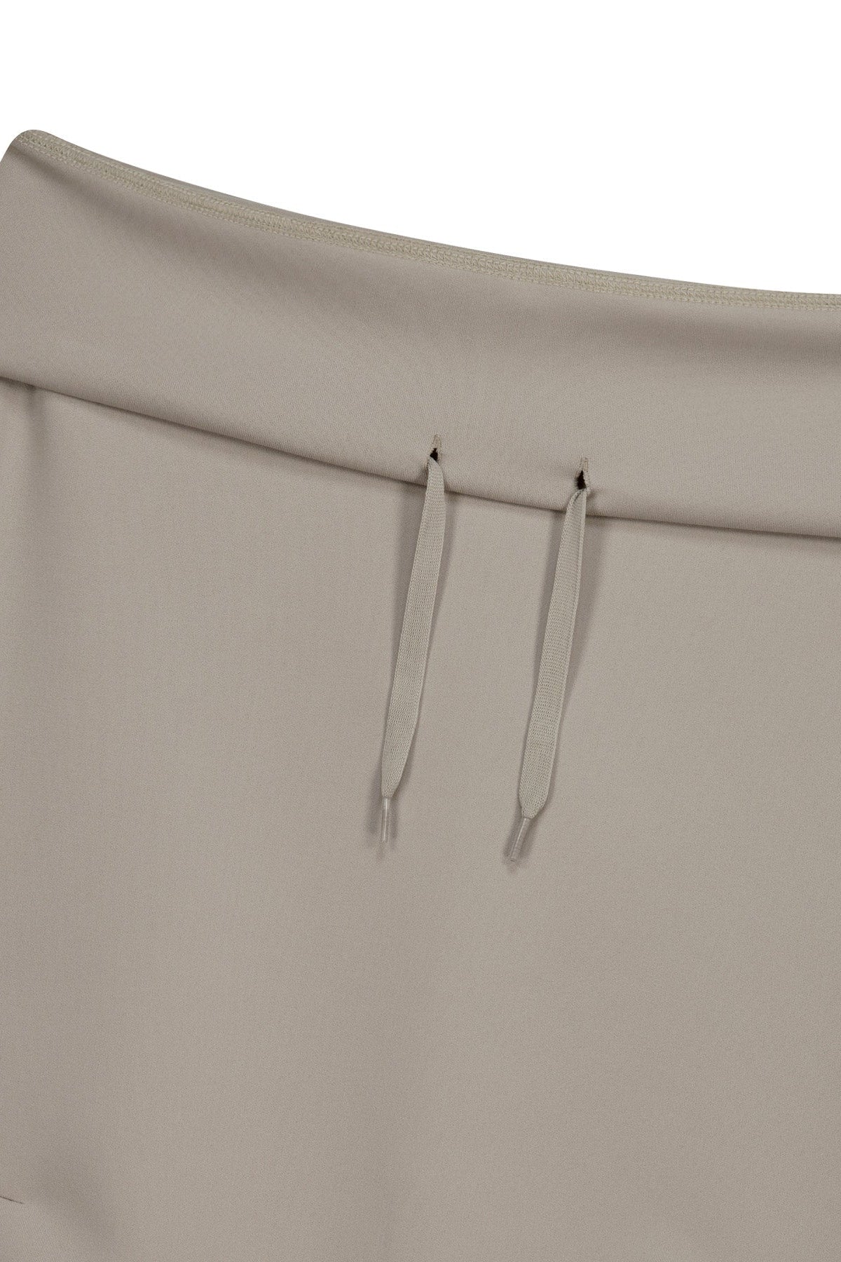 ASYMMETRIC MERMAID JERSEY SKIRT - BEIGE