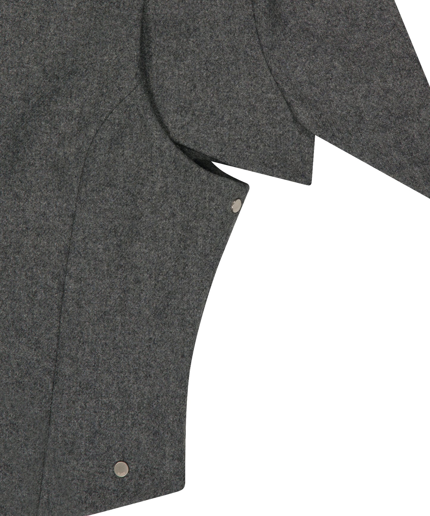 LAYERED BOLERO WOOL JACKET - GREY