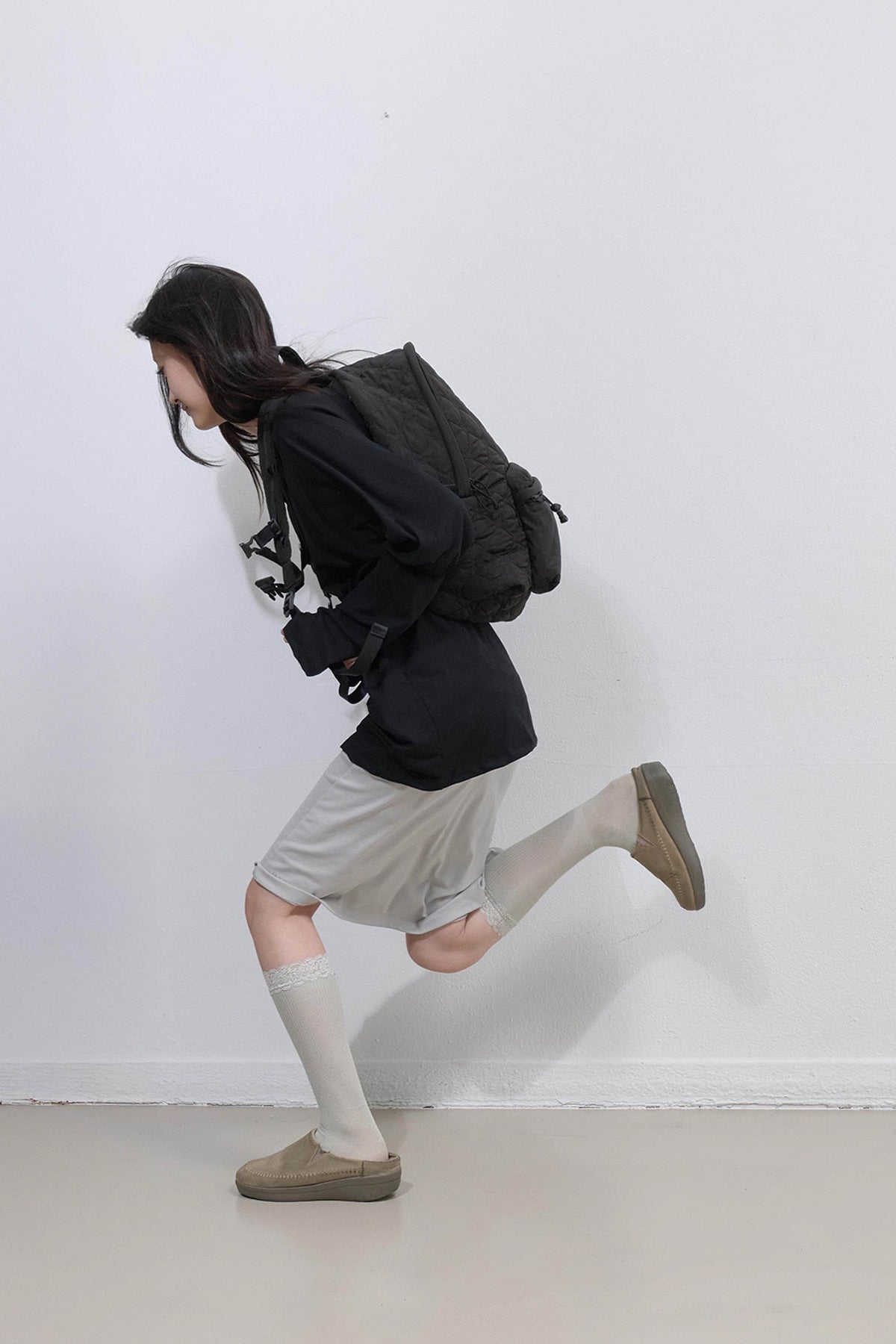 STARQUILT PADDED BACKPACK XL - BLACK