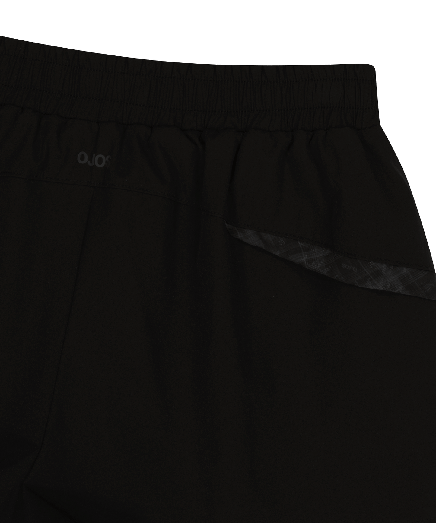 REVERSIBLE PLAID TRACK SHORTS BLACK