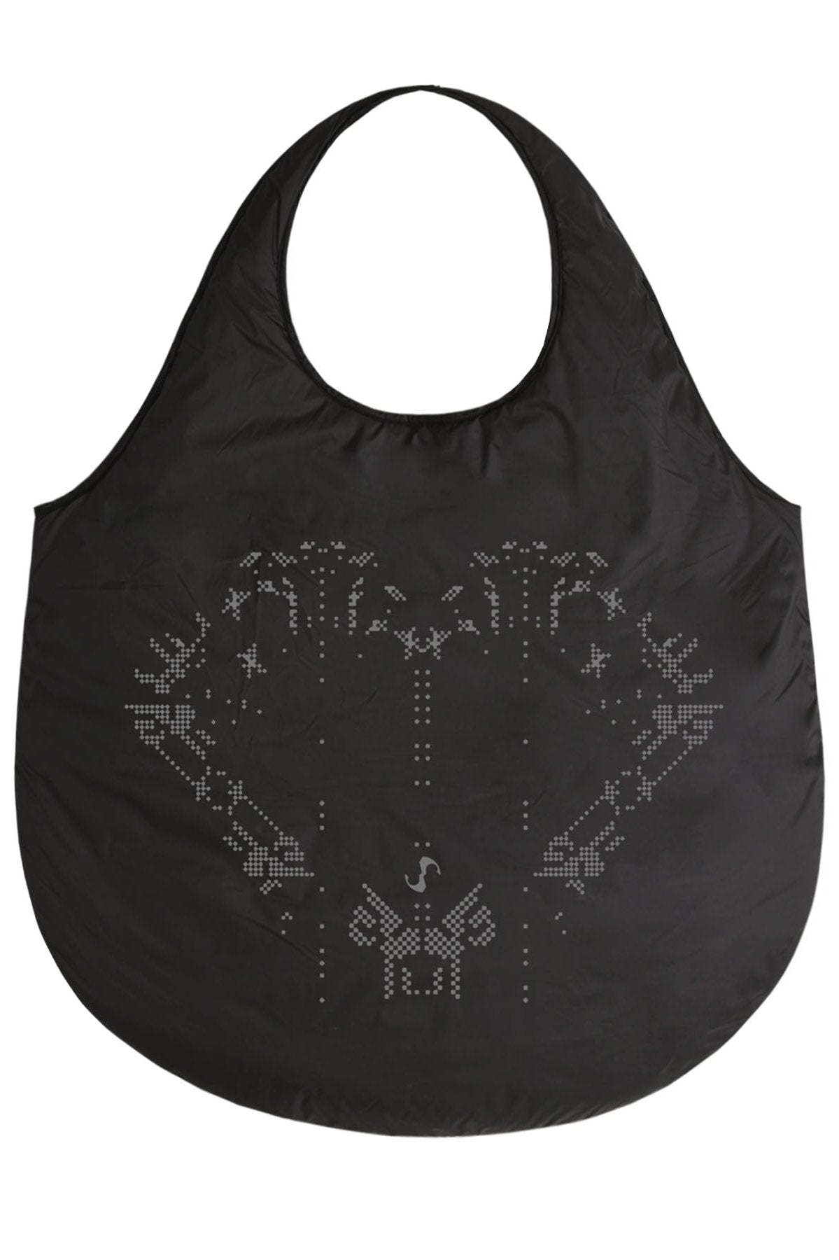 REVERSIBLE GRAPHIC PADDED BAG BLACK