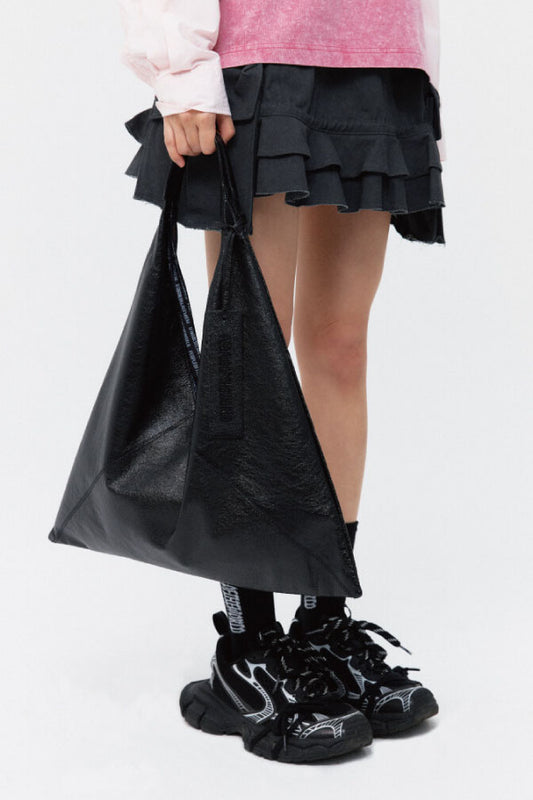 A PACK LEATHER SHOULDER BAG BLACK