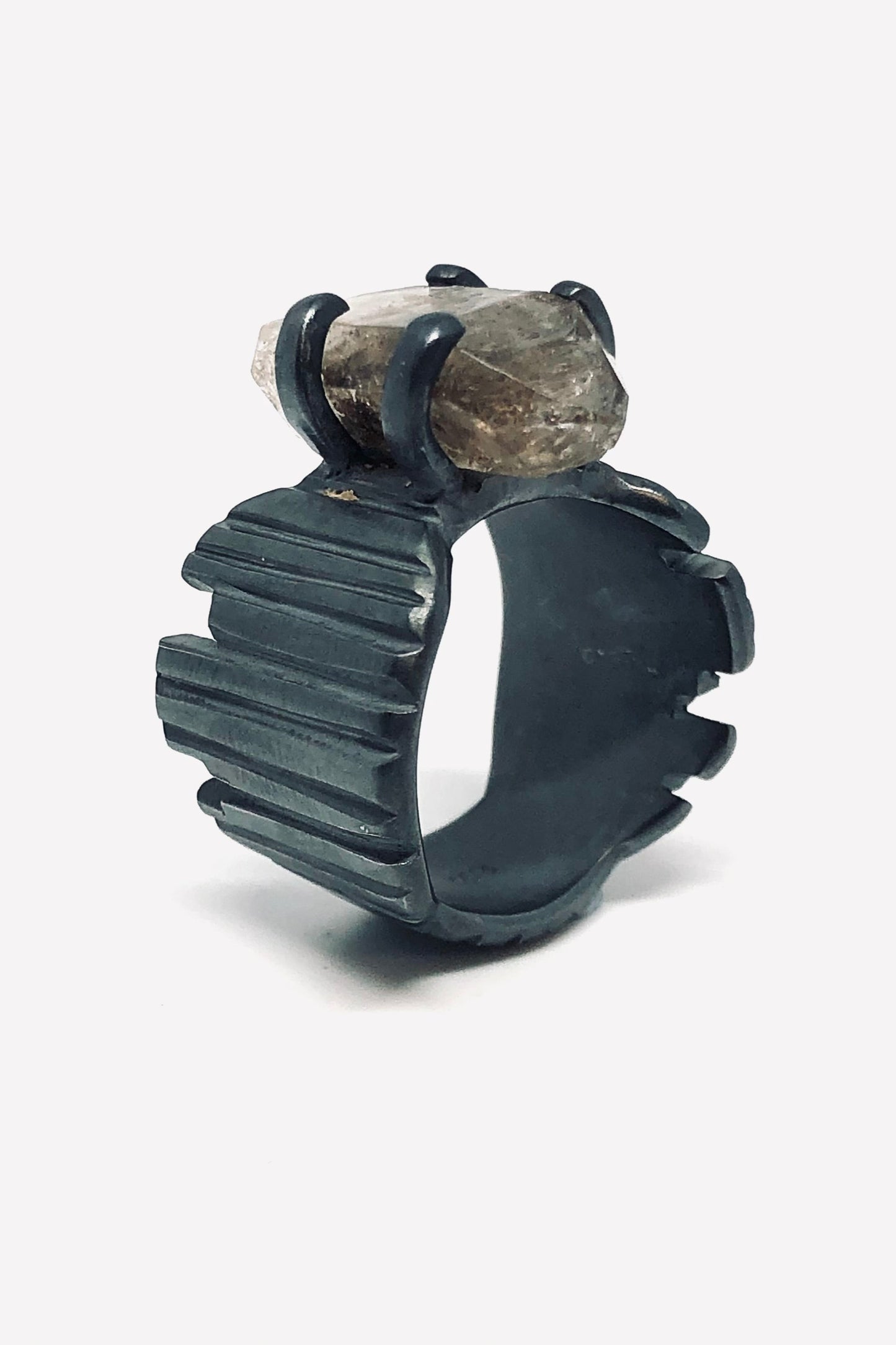 KAUKET RING OXIDISED SILVER
