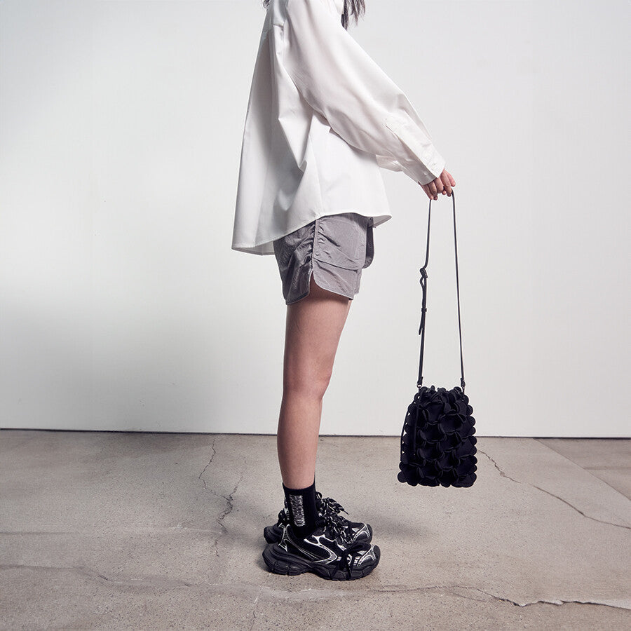 NEOPRENE FLOWER BUCKET BAG