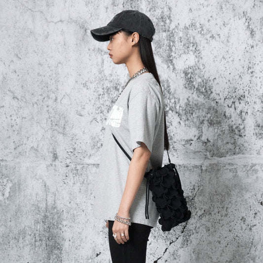 NEOPRENE FLOWER BUCKET BAG