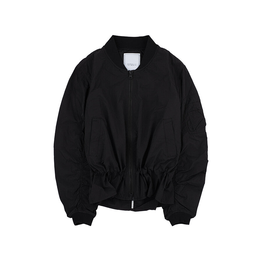 AIR SHIRRING JUMPER BLACK