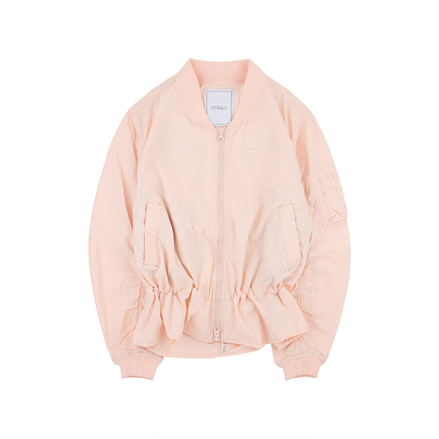 PEOPLE OF THE WORLD AIR SHIRRING JUMPER SALMON
