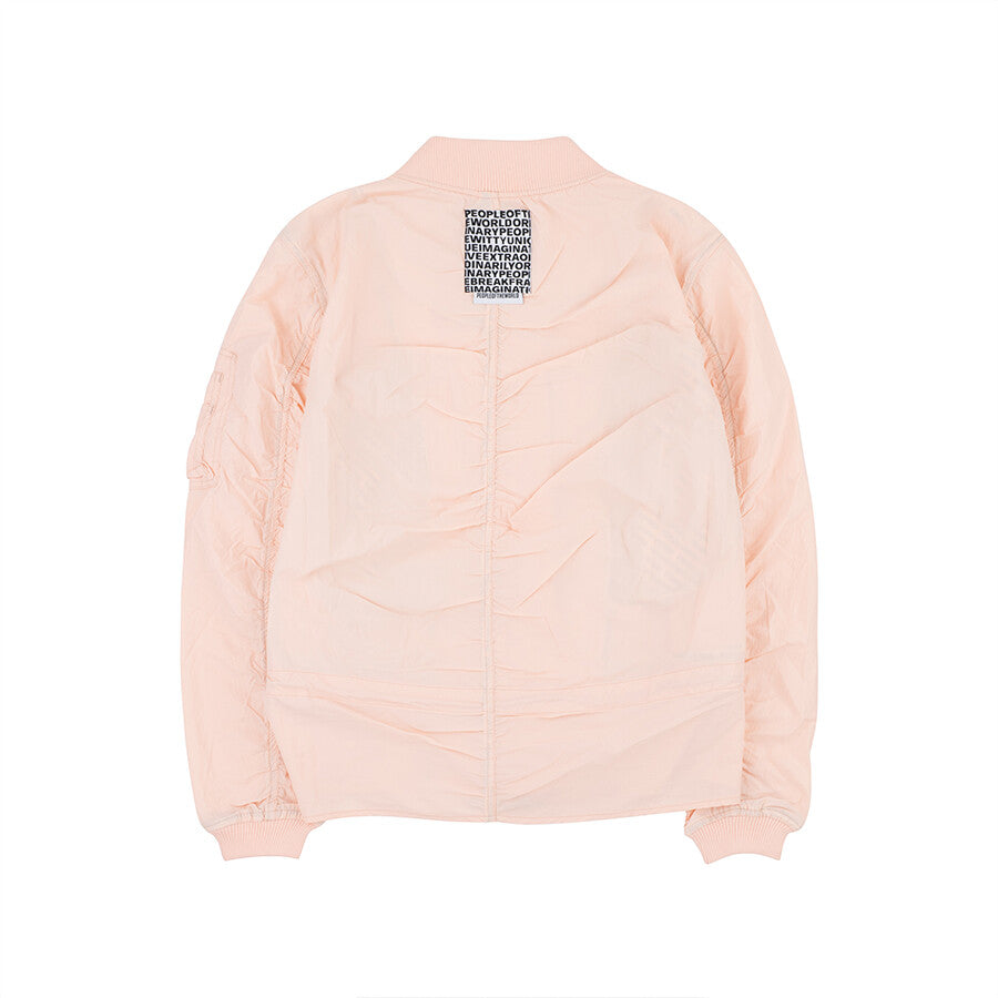 PEOPLE OF THE WORLD AIR SHIRRING JUMPER SALMON