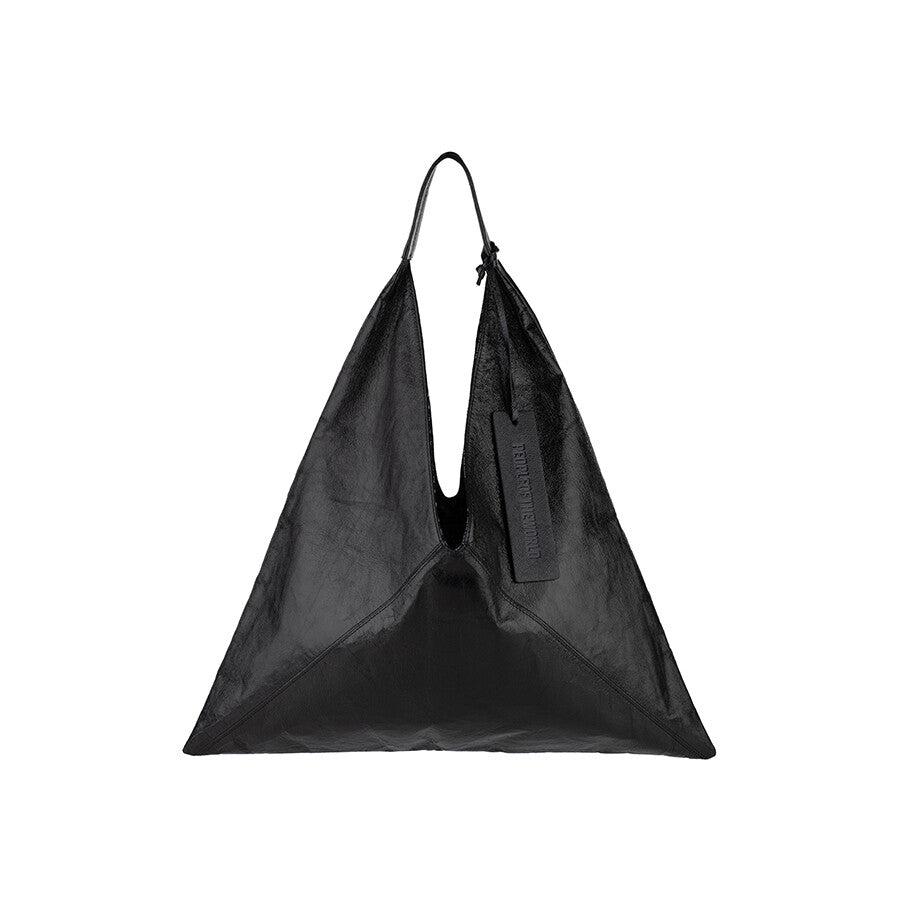 A PACK LEATHER SHOULDER BAG BLACK