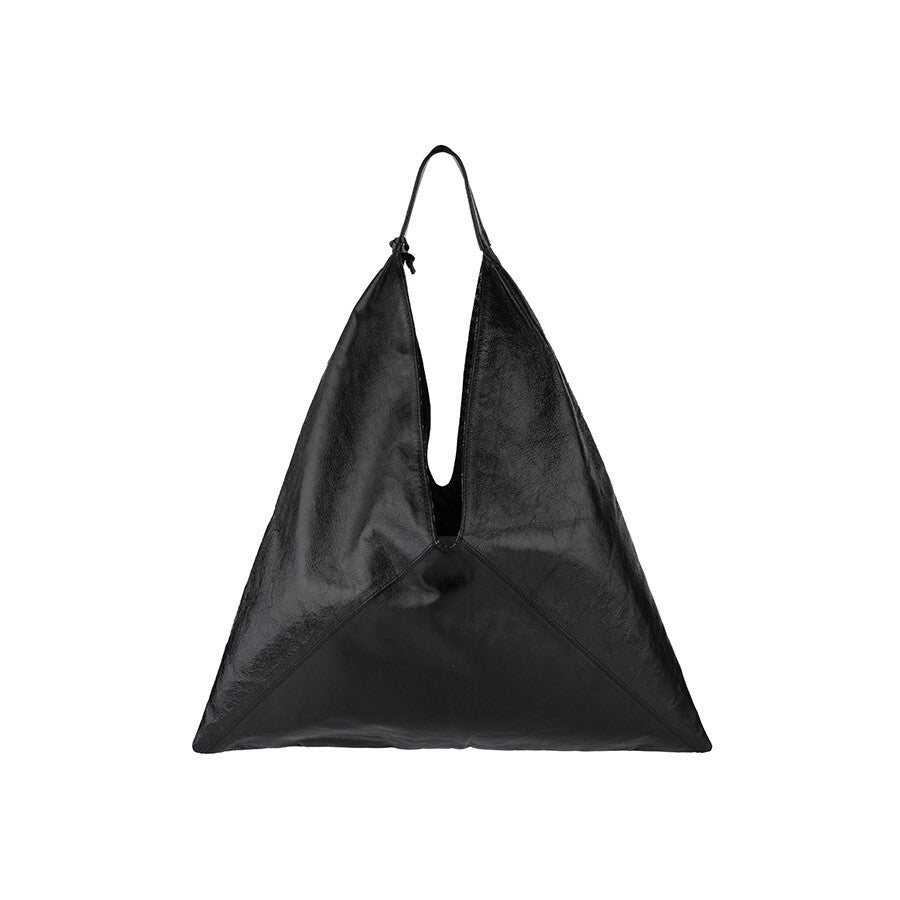 A PACK LEATHER SHOULDER BAG BLACK