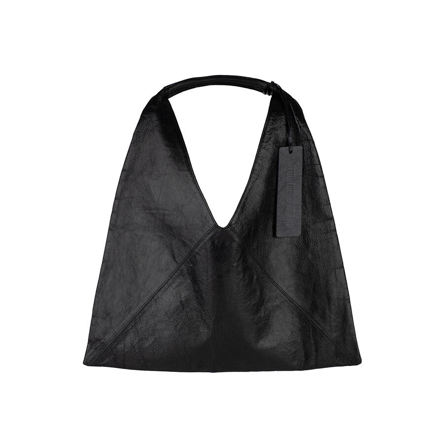 A PACK LEATHER SHOULDER BAG BLACK