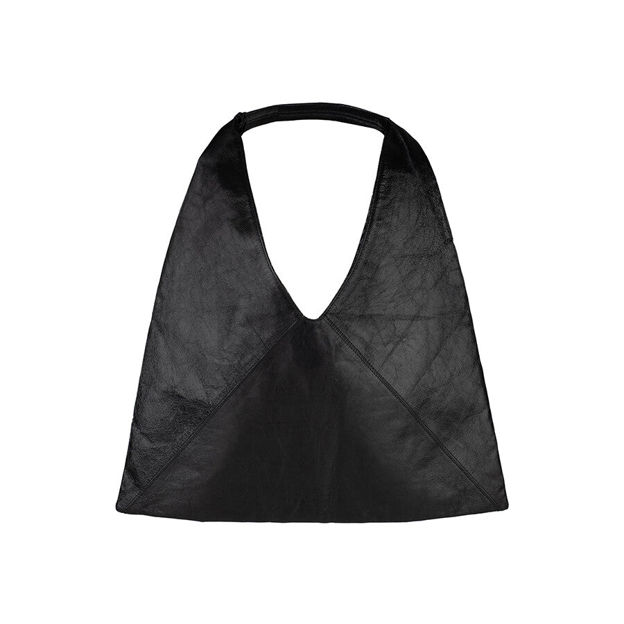 A PACK LEATHER SHOULDER BAG BLACK