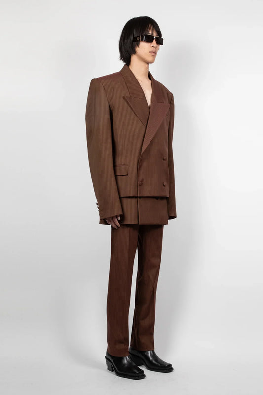 ITALIAN DOUBLE BREASTED BROWN