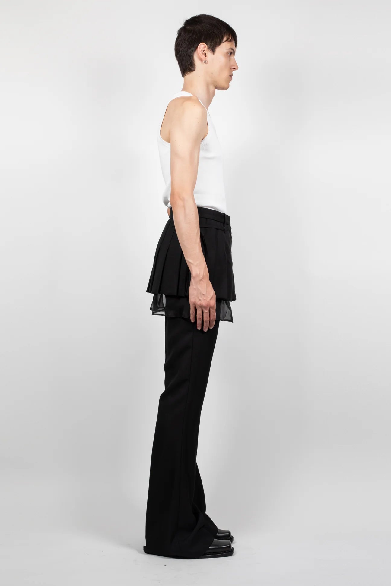 PLEATED SKIRT BLACK