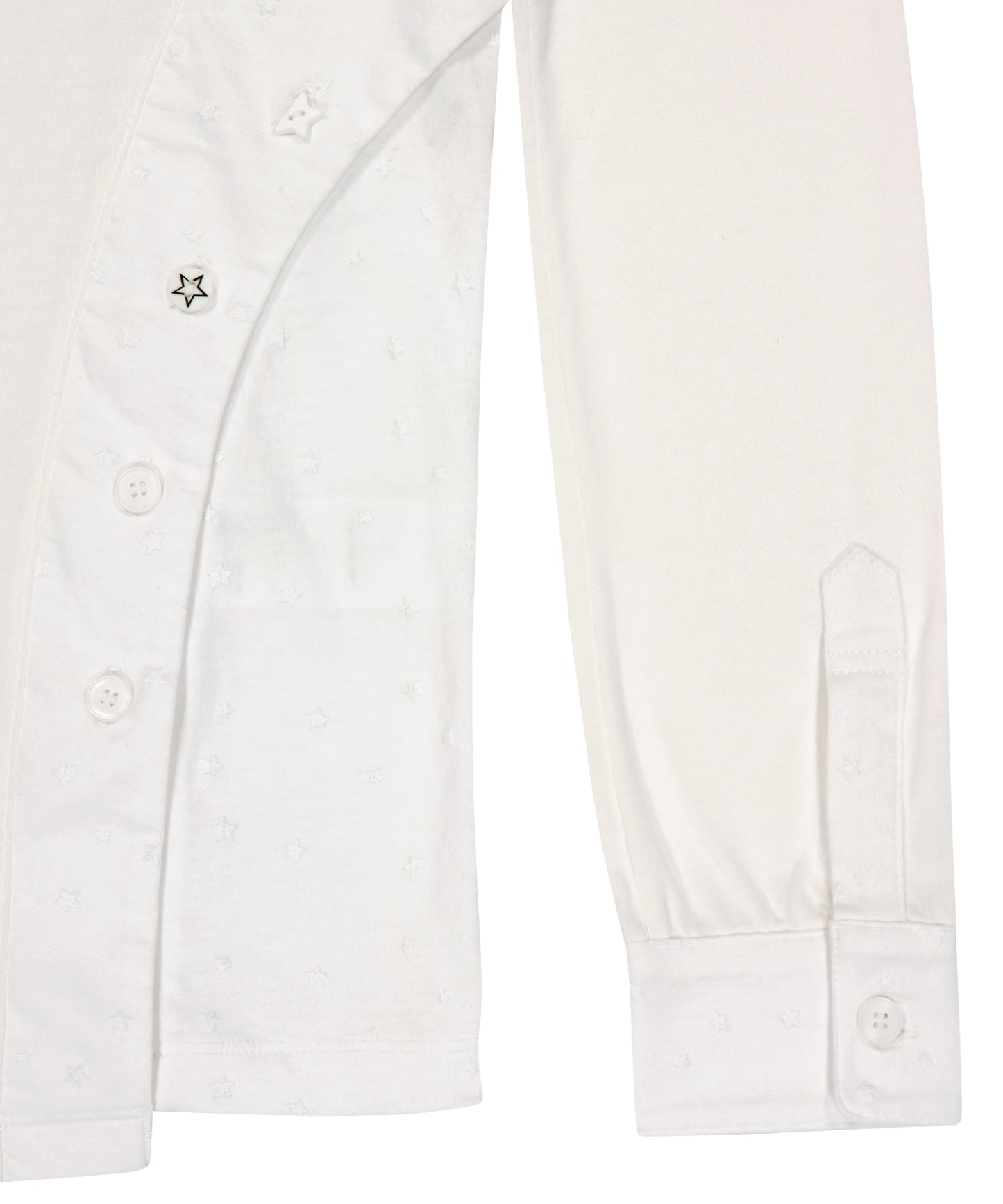 STARCUT JERSEY COLLAR TEE - OFF WHITE