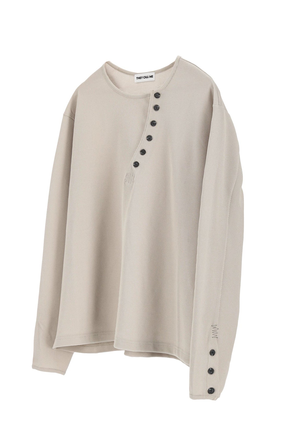 CROSSLINE HENLEY  NECK  LONG SLEEVE IVORY