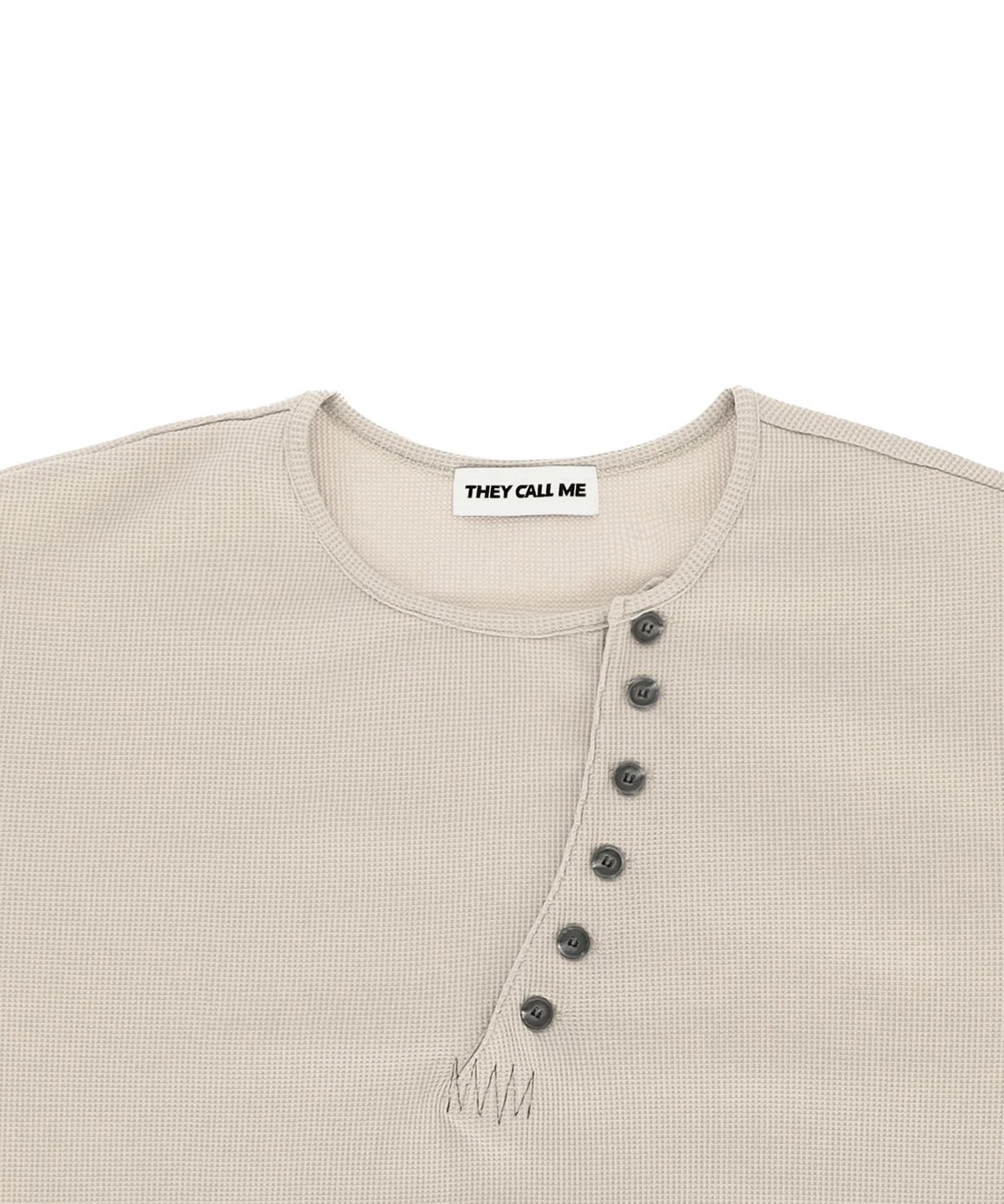 CROSSLINE HENLEY  NECK  LONG SLEEVE IVORY