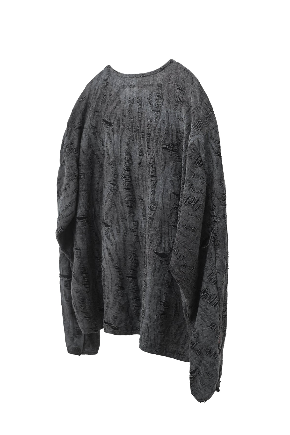 (T) CROSSLINE HENLEY  NECK  LONG SLEEVE BLACK