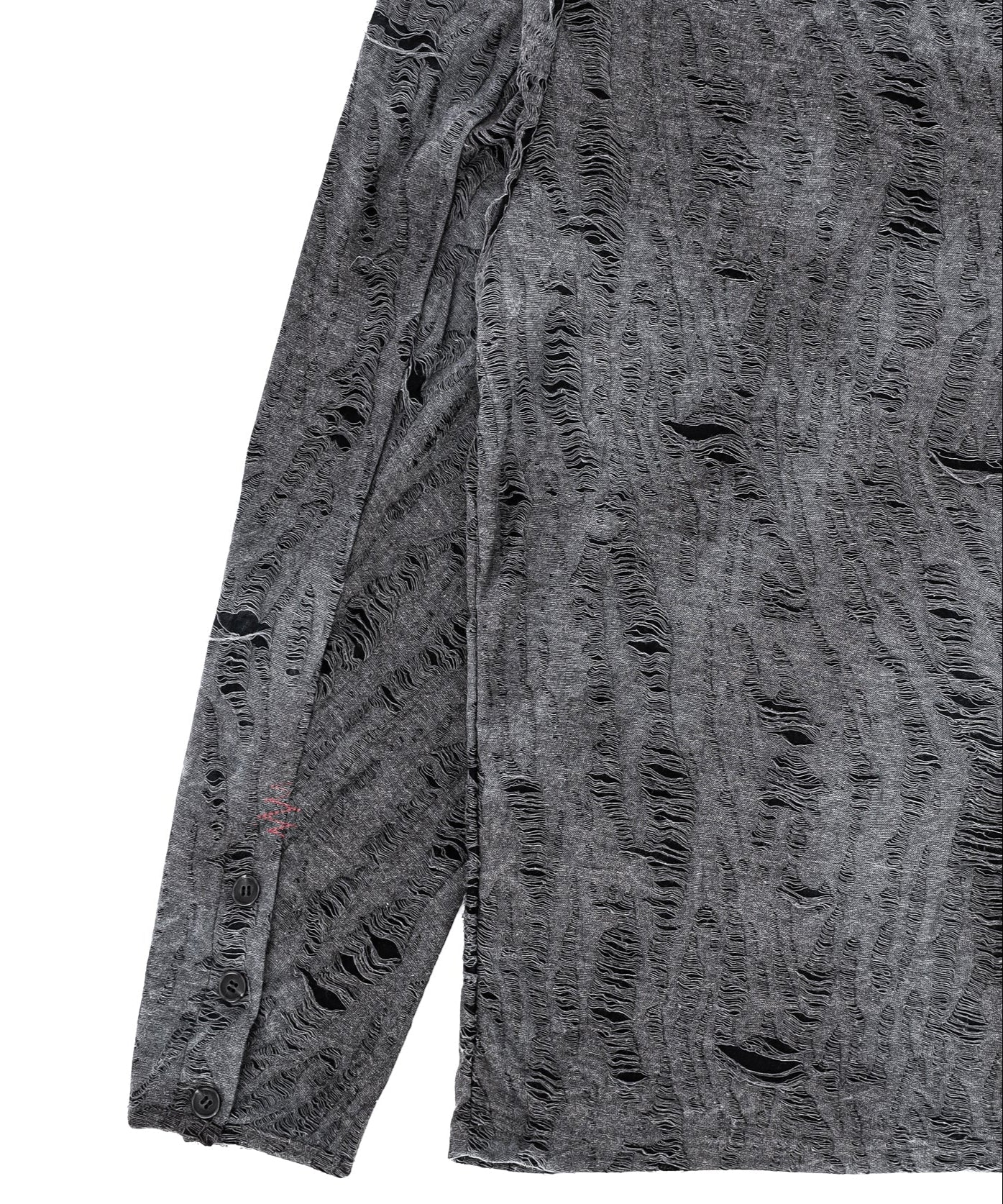 (T) CROSSLINE HENLEY  NECK  LONG SLEEVE BLACK