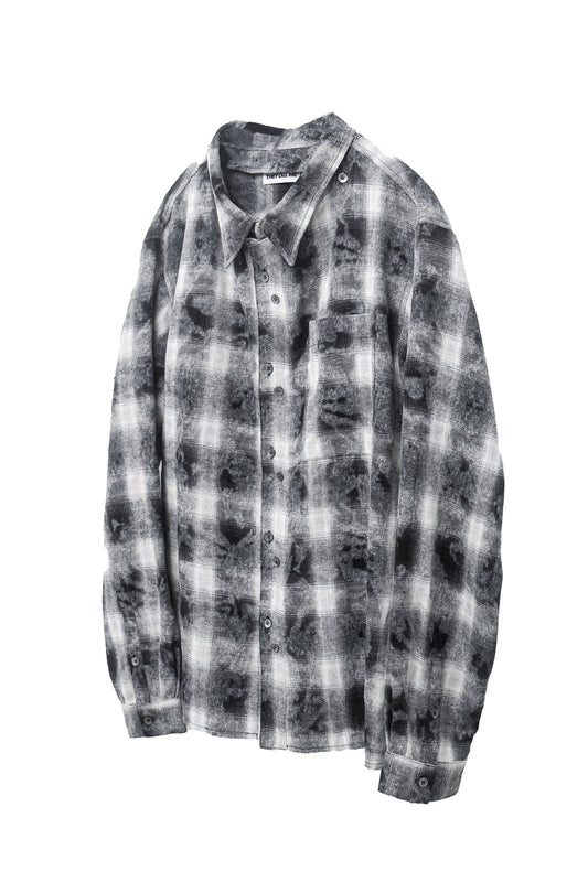 DUAL-CHECK SHIRT FADE BLACK