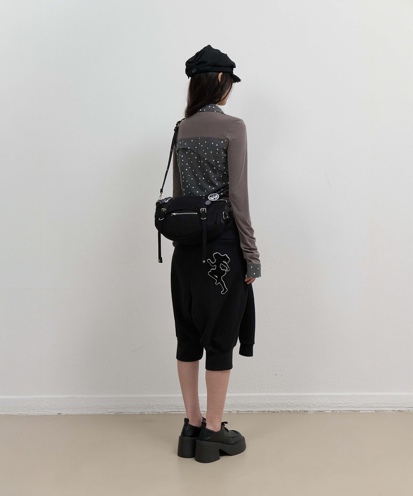 STARCUT JERSEY COLLAR TEE - STONE BROWN