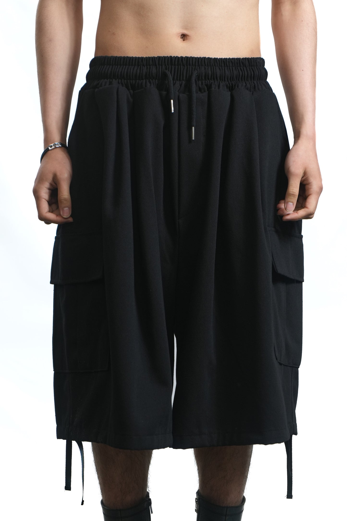 75-RC  UTILITY COTTON SHORTS BLACK