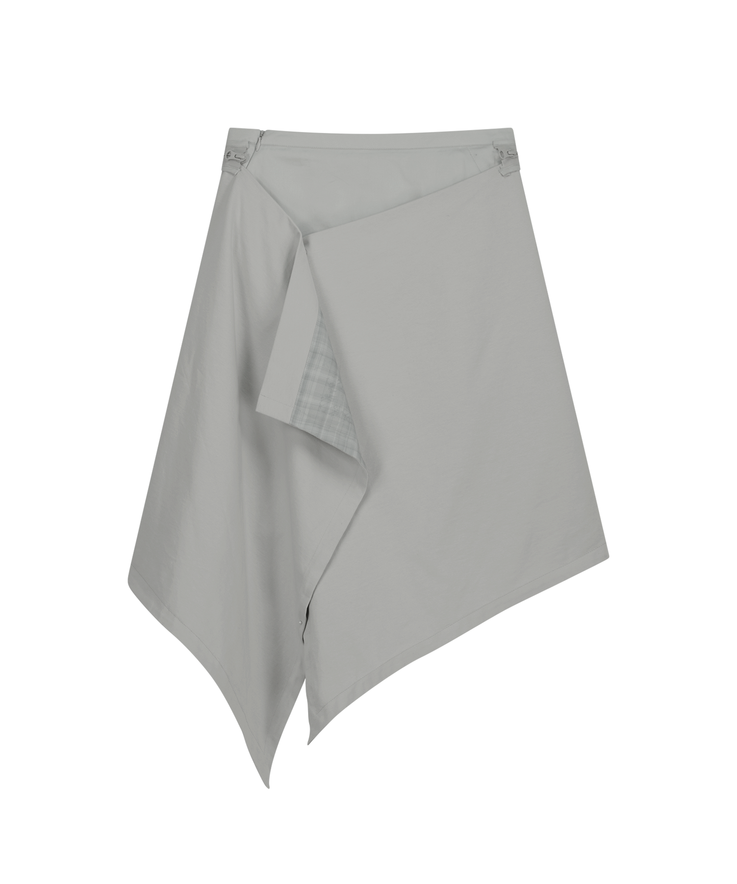 MULTI-PANEL PLEATS SKIRT WARM GREY