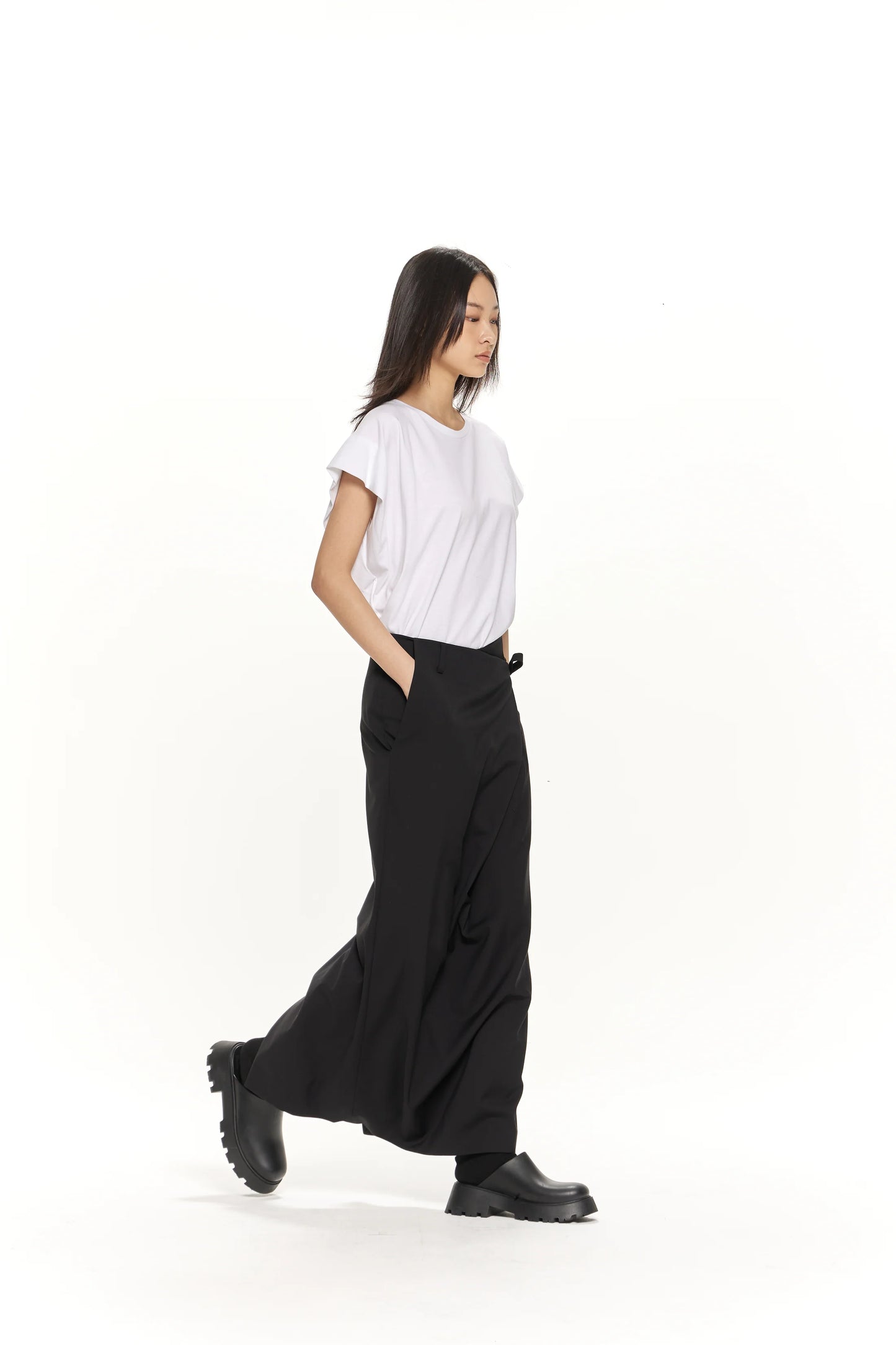 SIDE STRAP MAXI SKIRT
