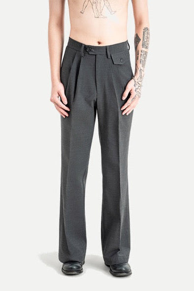 25 NEW YOUTH FLARED TROUSERS - GREY