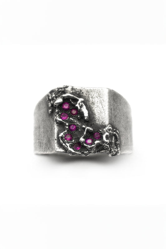 BURNT BLOSSOM  RING