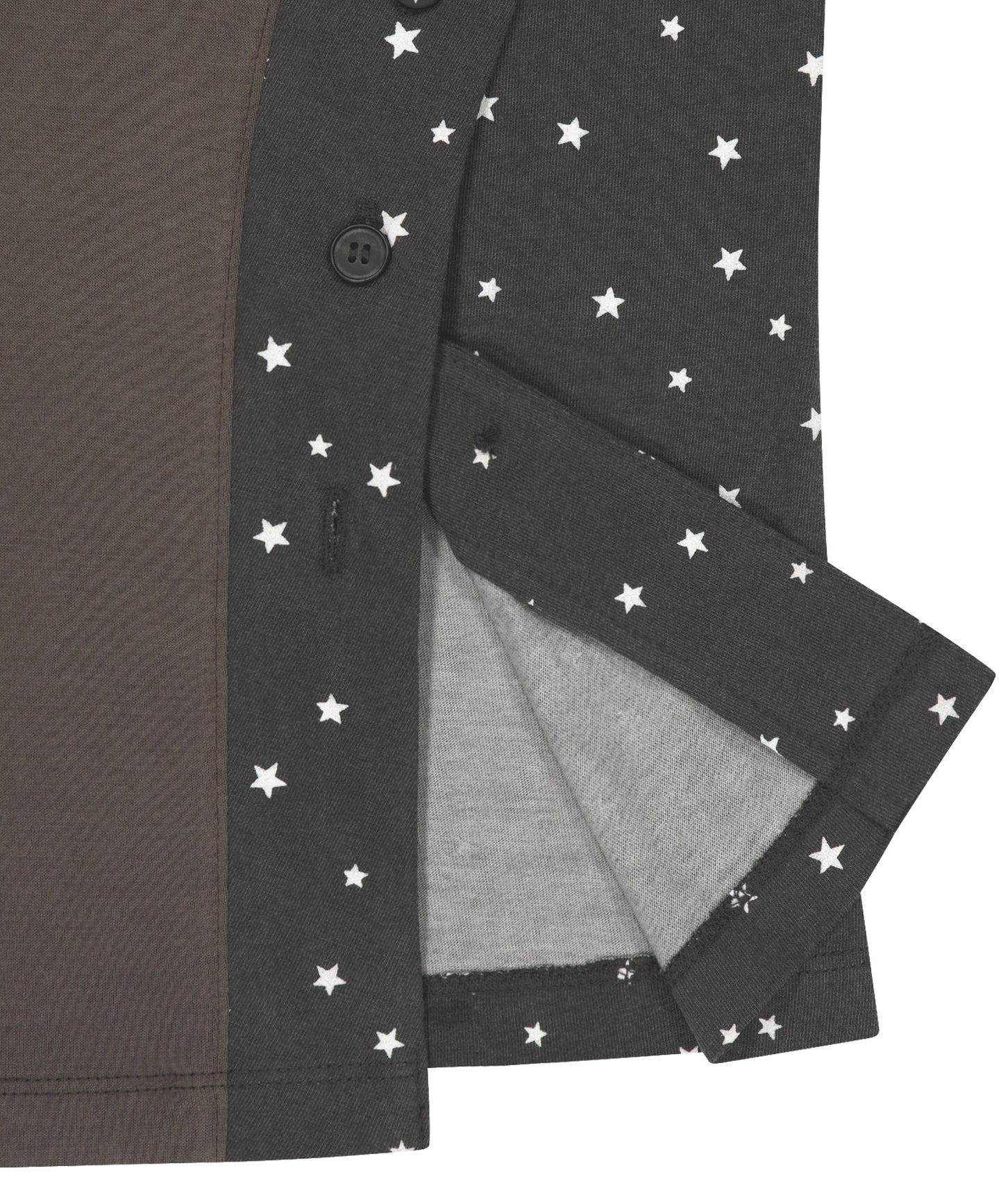 STARCUT JERSEY COLLAR TEE - STONE BROWN