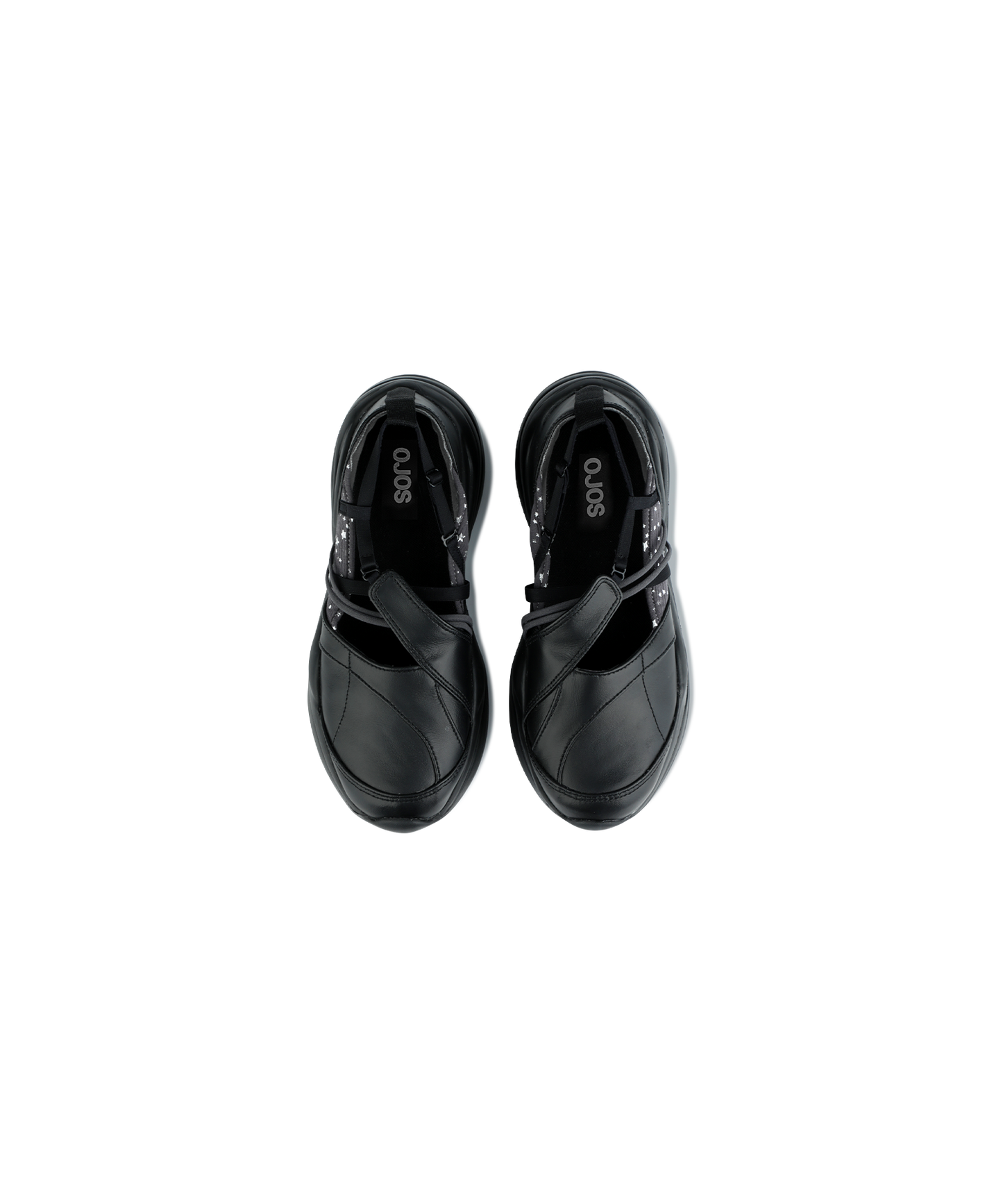 STRAP TOE SNEAKERS BLACK