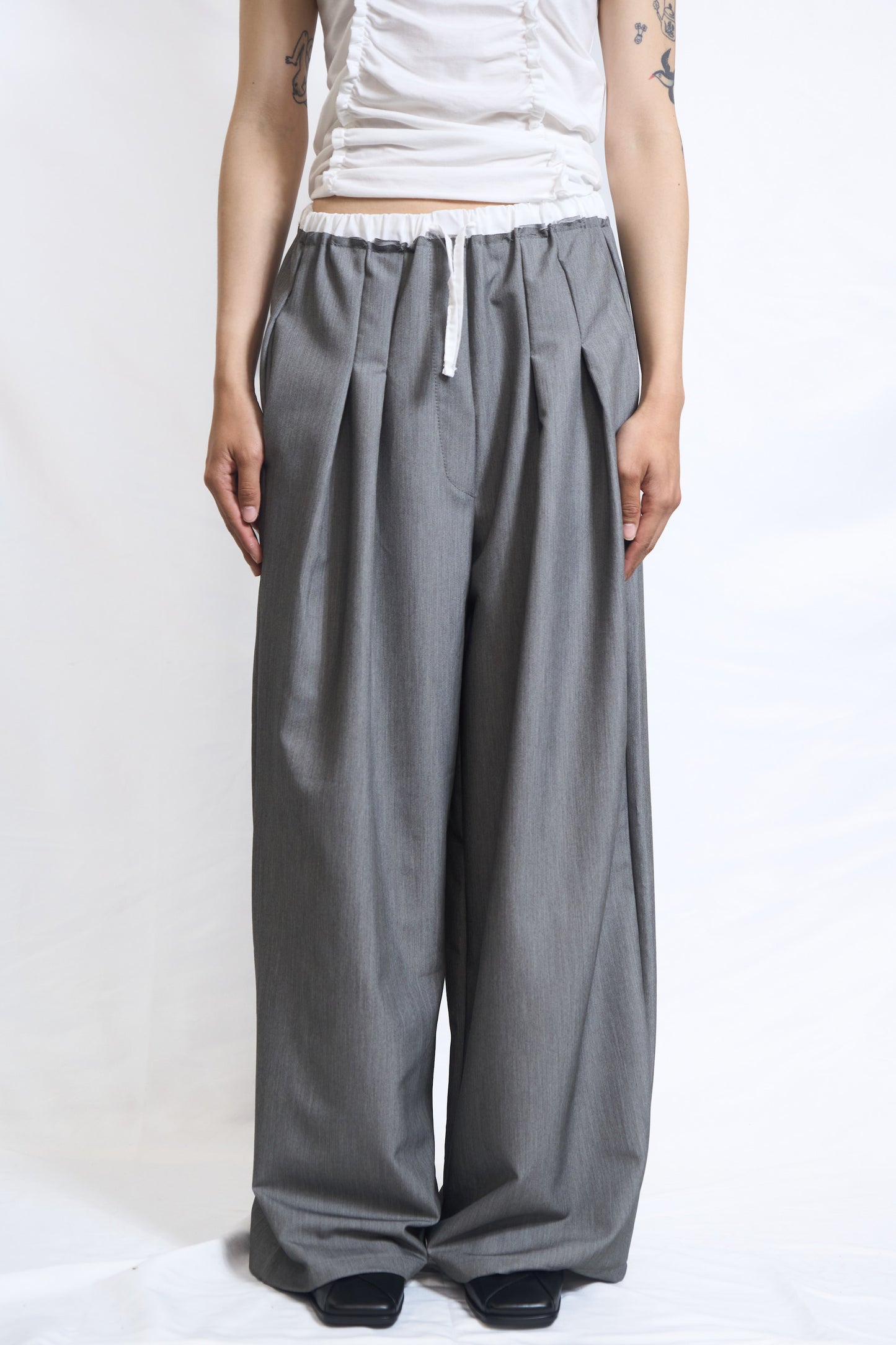 WIDE DRAPE TROUSERS
